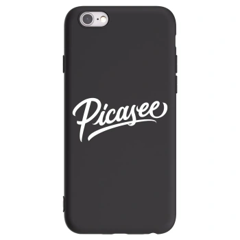 Picasee fekete szilikon tok az alábbi mobiltelefonokra Apple iPhone 6/6S - Picasee - old logo - white