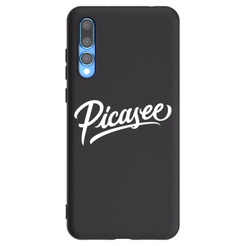 Picasee fekete szilikon tok az alábbi mobiltelefonokra Huawei P20 Pro - Picasee - old logo - white