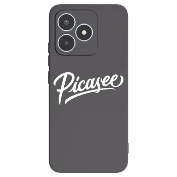 Picasee fekete szilikon tok az alábbi mobiltelefonokra Realme C53 - Picasee - old logo - white