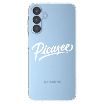 Picasee átlátszó szilikon tok az alábbi mobiltelefonokra Samsung Galaxy A15 A156B 5G - Picasee - old logo - white