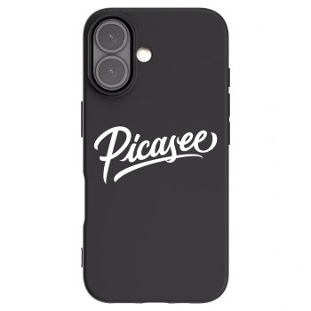 Picasee fekete szilikon tok az alábbi mobiltelefonokra Apple iPhone 16 - Picasee - old logo - white