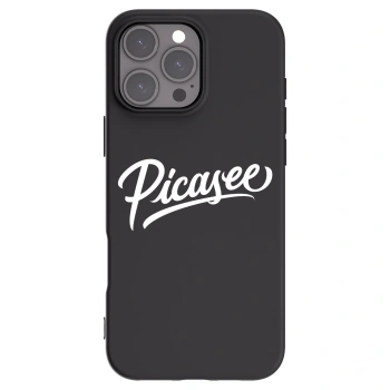 Picasee fekete szilikon tok az alábbi mobiltelefonokra Apple iPhone 16 Pro Max - Picasee - old logo - white