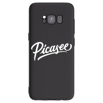 Picasee fekete szilikon tok az alábbi mobiltelefonokra Samsung Galaxy S8 G950F - Picasee - old logo - white