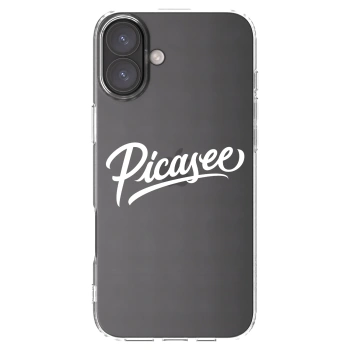 Picasee átlátszó szilikon tok az alábbi mobiltelefonokra Apple iPhone 16 Plus - Picasee - old logo - white
