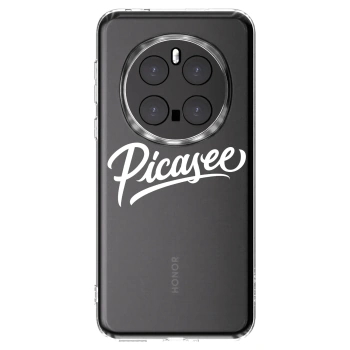 Picasee átlátszó szilikon tok az alábbi mobiltelefonokra Honor Magic7 Pro 5G - Picasee - old logo - white