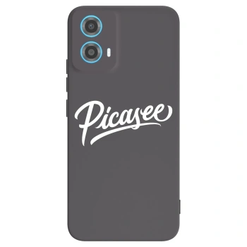 Picasee fekete szilikon tok az alábbi mobiltelefonokra Motorola Moto G34 5G - Picasee - old logo - white