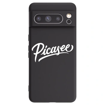 Picasee fekete szilikon tok az alábbi mobiltelefonokra Google Pixel 8 Pro - Picasee - old logo - white