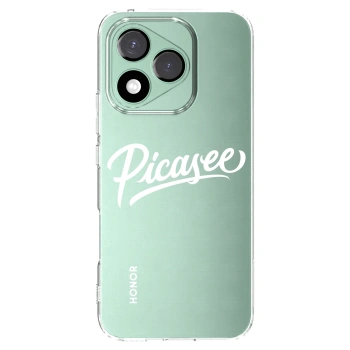 Picasee átlátszó szilikon tok az alábbi mobiltelefonokra Honor 400 Lite 5G - Picasee - old logo - white