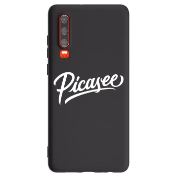 Picasee fekete szilikon tok az alábbi mobiltelefonokra Huawei P30 - Picasee - old logo - white