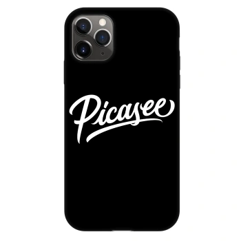 Szilikon tok erre a típusra Apple iPhone 11 Pro - Picasee - old logo - white