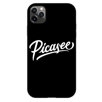 Szilikon tok erre a típusra Apple iPhone 11 Pro Max - Picasee - old logo - white