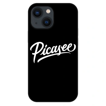 Szilikon tok erre a típusra Apple iPhone 13 mini - Picasee - old logo - white