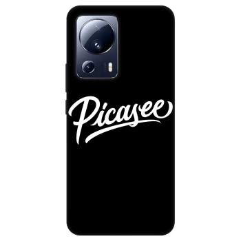 Szilikon tok erre a típusra Xiaomi 13 Lite - Picasee - old logo - white