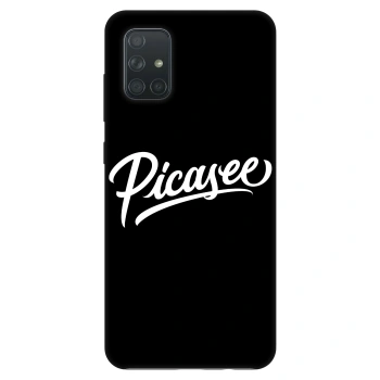 Szilikon tok erre a típusra Samsung Galaxy A71 A715F - Picasee - old logo - white