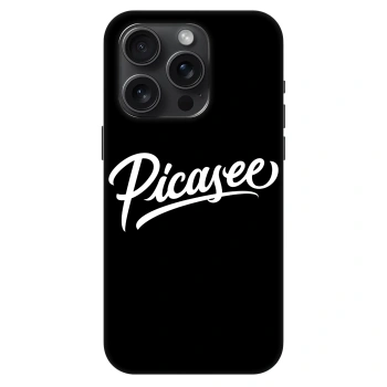Szilikon tok erre a típusra Apple iPhone 15 Pro - Picasee - old logo - white