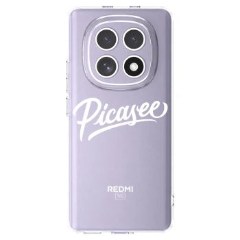 Picasee átlátszó szilikon tok az alábbi mobiltelefonokra Xiaomi Redmi Note 15 - Picasee - old logo - white