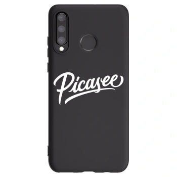 Picasee fekete szilikon tok az alábbi mobiltelefonokra Huawei P30 Lite - Picasee - old logo - white