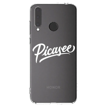 Picasee átlátszó szilikon tok az alábbi mobiltelefonokra Honor 20 Lite - Picasee - old logo - white