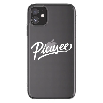 Picasee átlátszó szilikon tok az alábbi mobiltelefonokra Apple iPhone 11 - Picasee - old logo - white