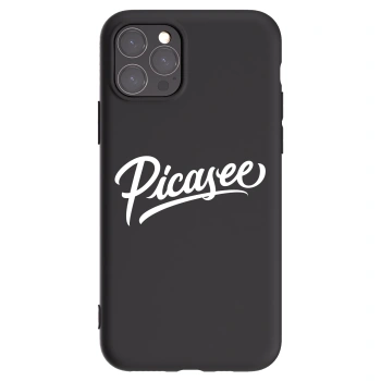 Picasee fekete szilikon tok az alábbi mobiltelefonokra Apple iPhone 11 Pro - Picasee - old logo - white