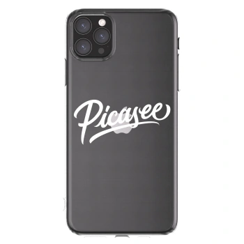 Picasee átlátszó szilikon tok az alábbi mobiltelefonokra Apple iPhone 11 Pro Max - Picasee - old logo - white