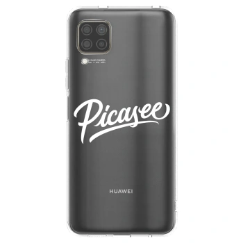 Picasee átlátszó szilikon tok az alábbi mobiltelefonokra Huawei P40 Lite - Picasee - old logo - white