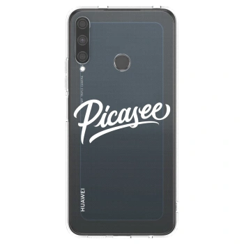 Picasee átlátszó szilikon tok az alábbi mobiltelefonokra Huawei P40 Lite E - Picasee - old logo - white