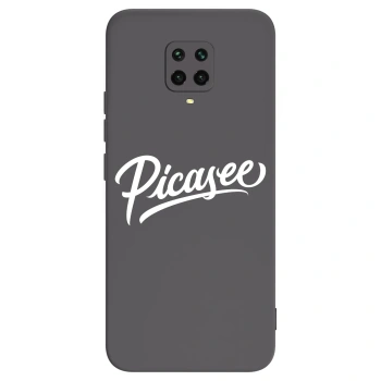 Picasee fekete szilikon tok az alábbi mobiltelefonokra Xiaomi Redmi Note 9 Pro - Picasee - old logo - white