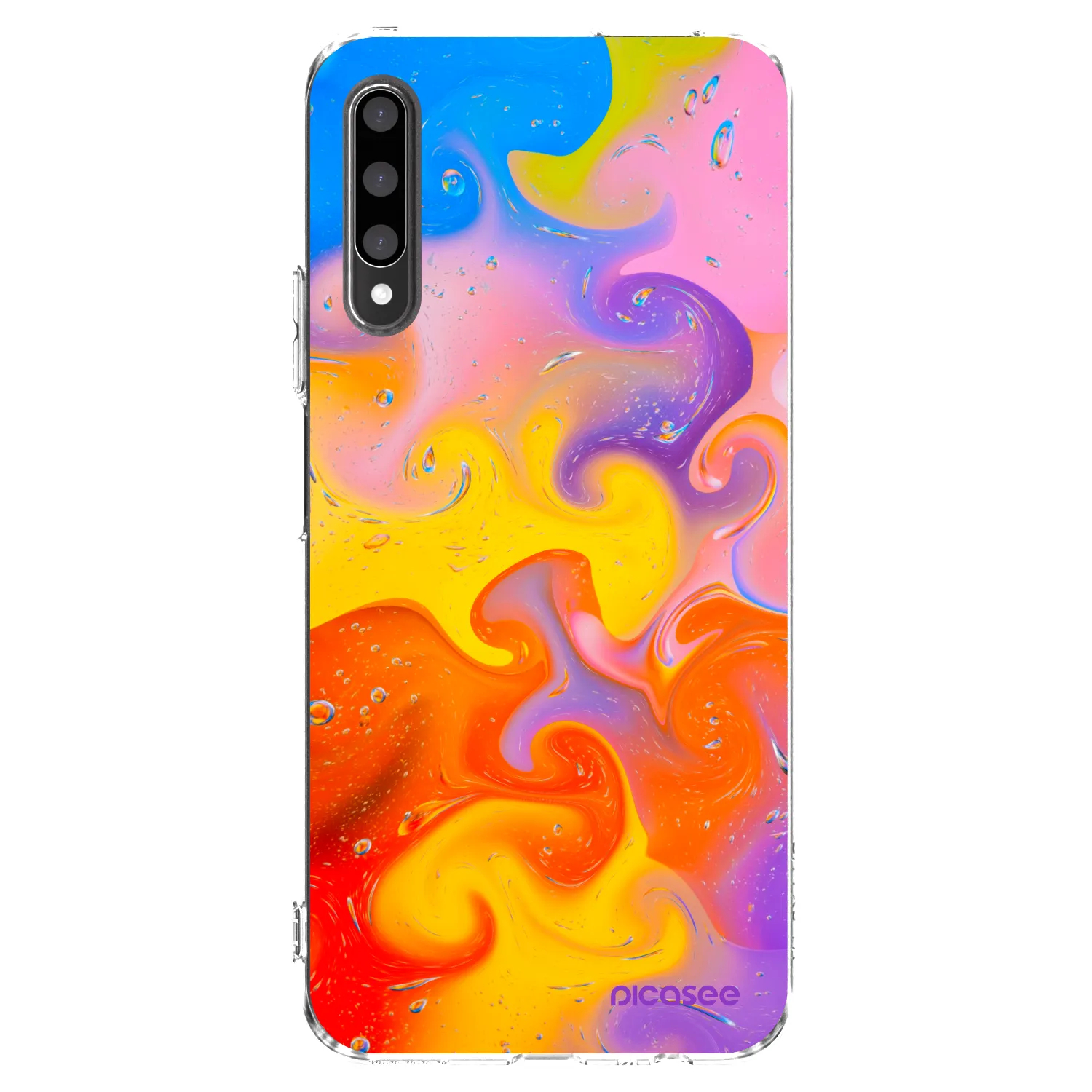 Picasee átlátszó szilikon tok az alábbi mobiltelefonokra Honor 9X Pro - Bubbles