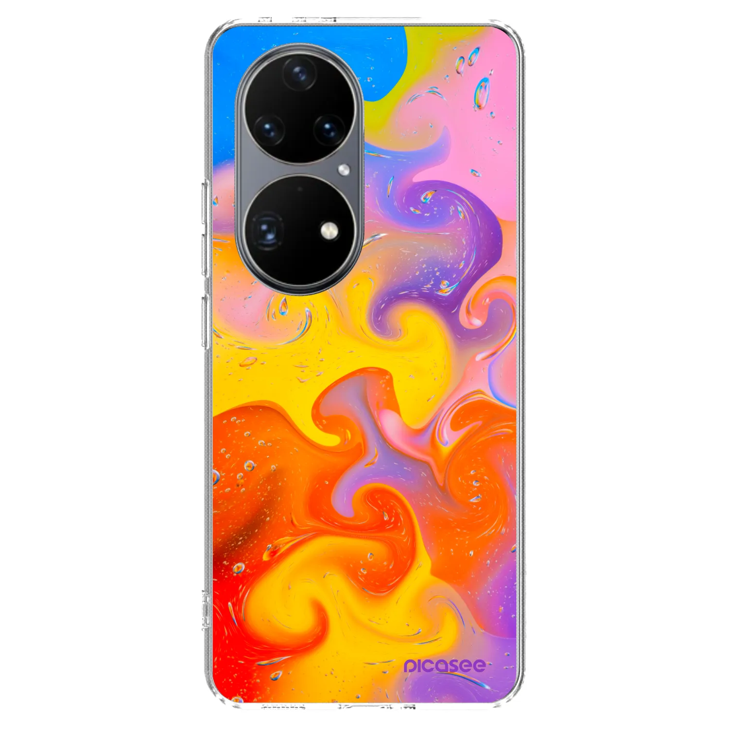 Picasee átlátszó szilikon tok az alábbi mobiltelefonokra Huawei P50 - Bubbles