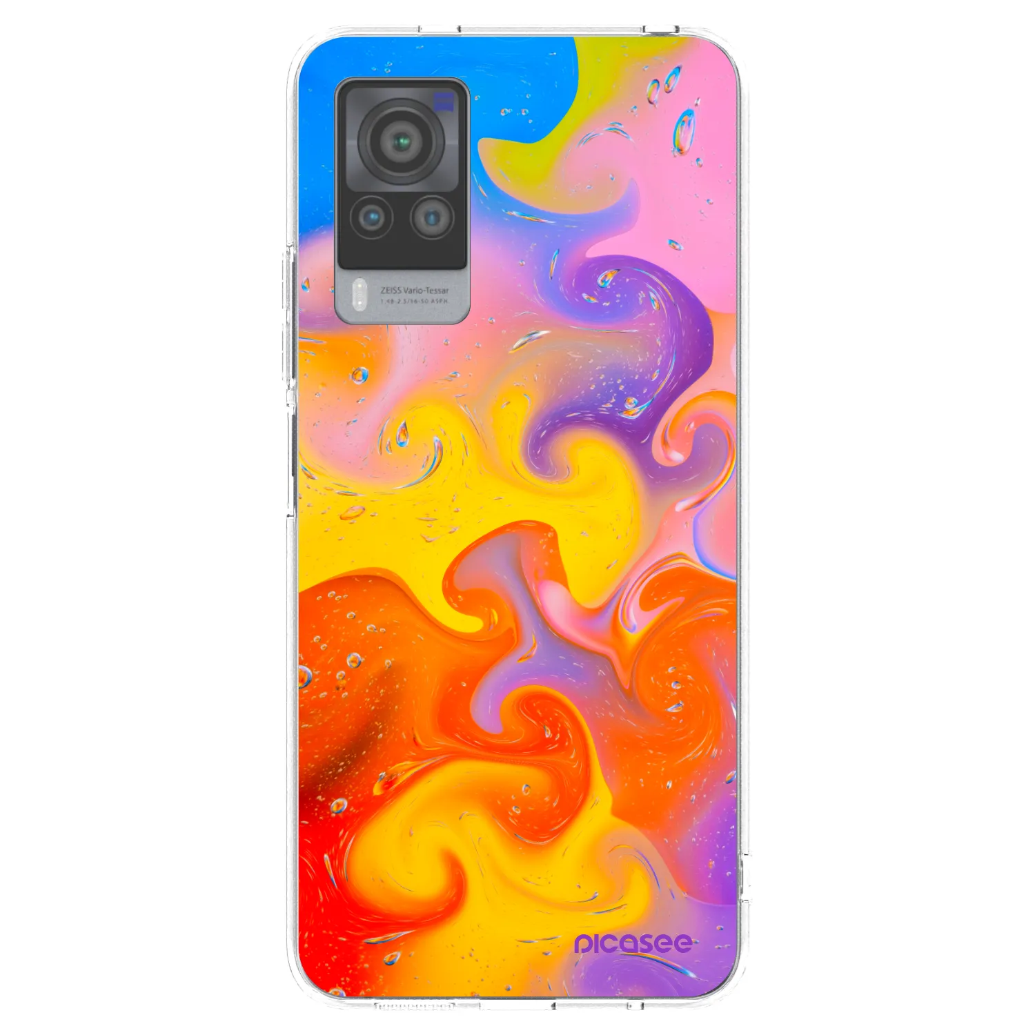 Picasee átlátszó szilikon tok az alábbi mobiltelefonokra Vivo X60 Pro 5G - Bubbles