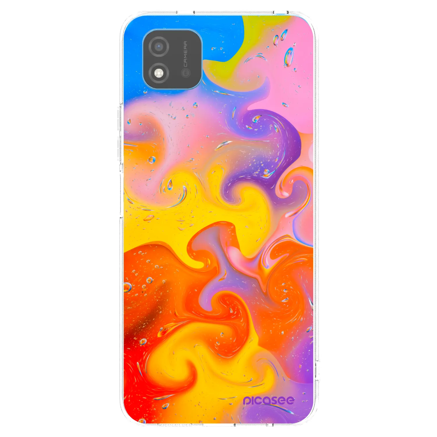 Picasee átlátszó szilikon tok az alábbi mobiltelefonokra Realme C11 (2021) - Bubbles