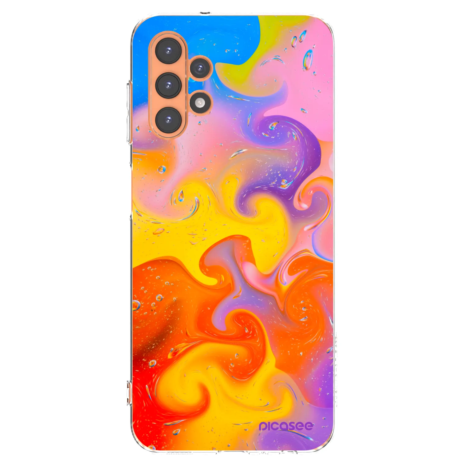 Picasee átlátszó szilikon tok az alábbi mobiltelefonokra Samsung Galaxy A13 4G A135 - Bubbles