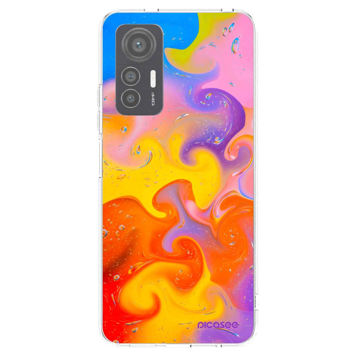 Picasee átlátszó szilikon tok az alábbi mobiltelefonokra Xiaomi 12 Lite - Bubbles