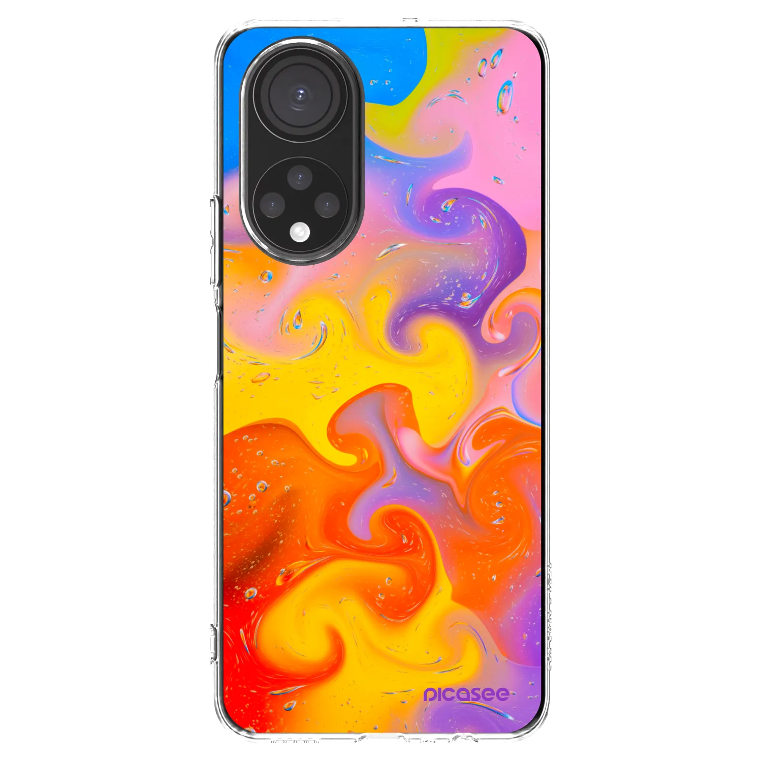 Picasee átlátszó szilikon tok az alábbi mobiltelefonokra Honor X7 - Bubbles