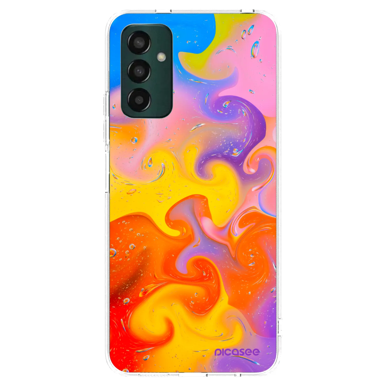 Picasee átlátszó szilikon tok az alábbi mobiltelefonokra Samsung Galaxy M23 5G - Bubbles
