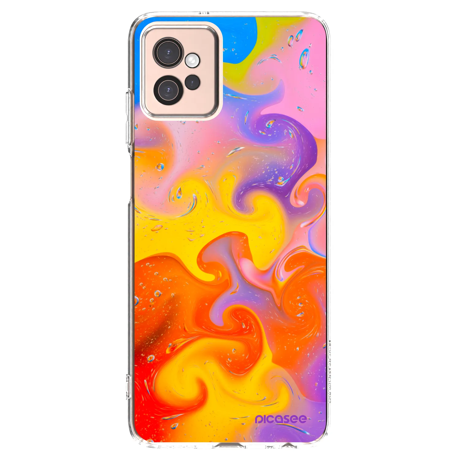Picasee átlátszó szilikon tok az alábbi mobiltelefonokra Motorola Moto G32 - Bubbles