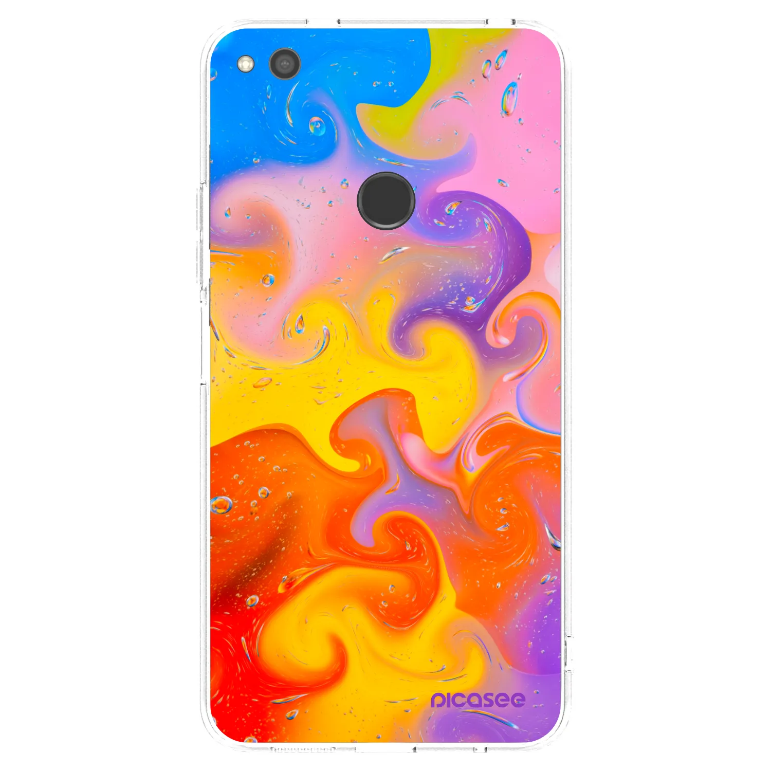 Picasee átlátszó szilikon tok az alábbi mobiltelefonokra Huawei P9 Lite 2017 - Bubbles