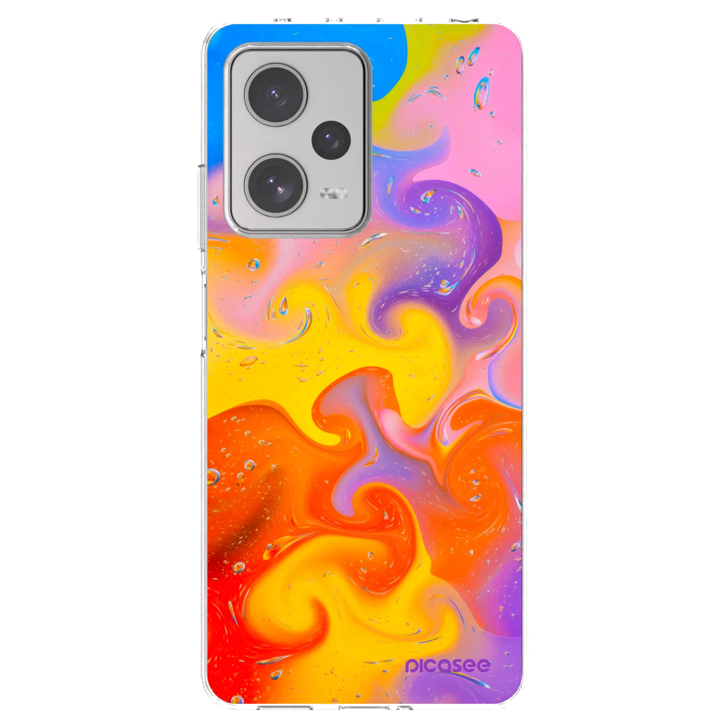 Picasee átlátszó szilikon tok az alábbi mobiltelefonokra Xiaomi Redmi Note 12 Pro+ 5G - Bubbles