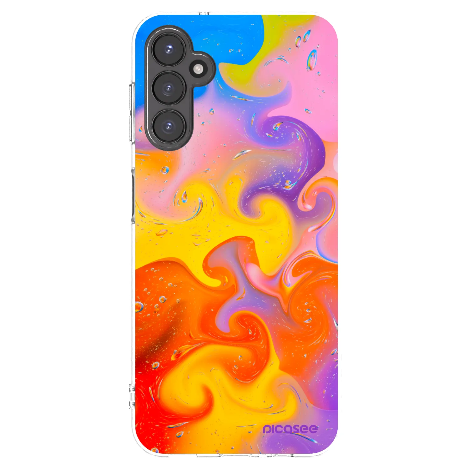 Picasee átlátszó szilikon tok az alábbi mobiltelefonokra Samsung Galaxy A14 4G A145R - Bubbles