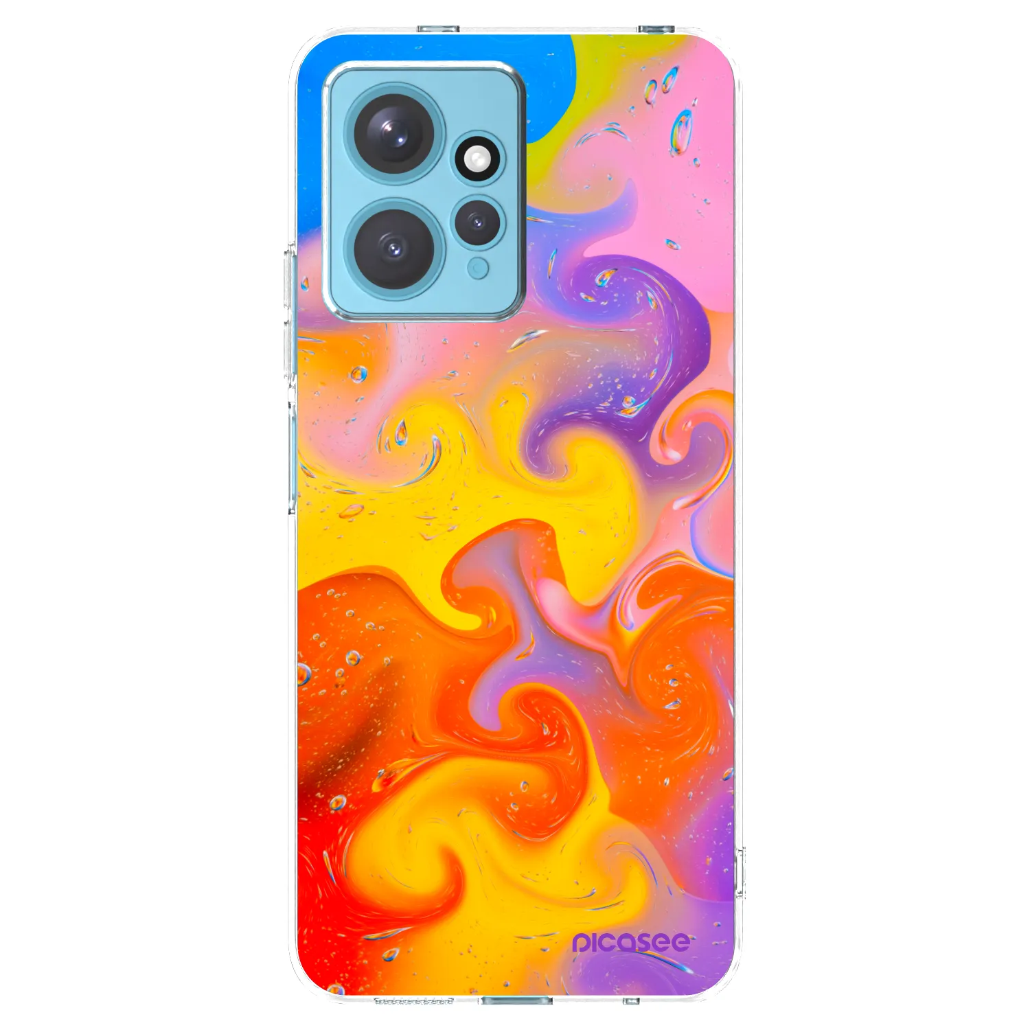 Picasee átlátszó szilikon tok az alábbi mobiltelefonokra Xiaomi Redmi Note 12 4G - Bubbles
