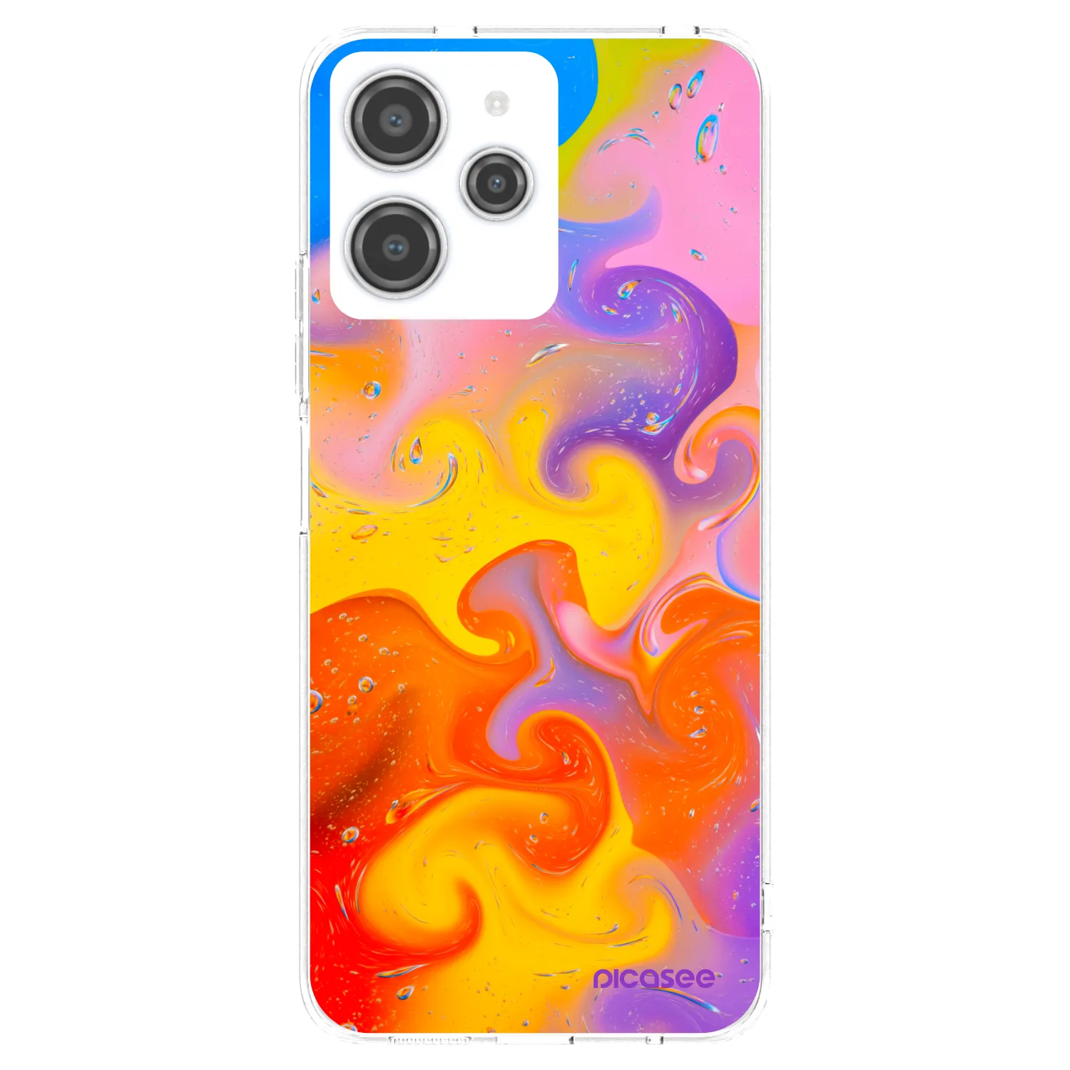 Picasee átlátszó szilikon tok az alábbi mobiltelefonokra Xiaomi Redmi 12 4G - Bubbles