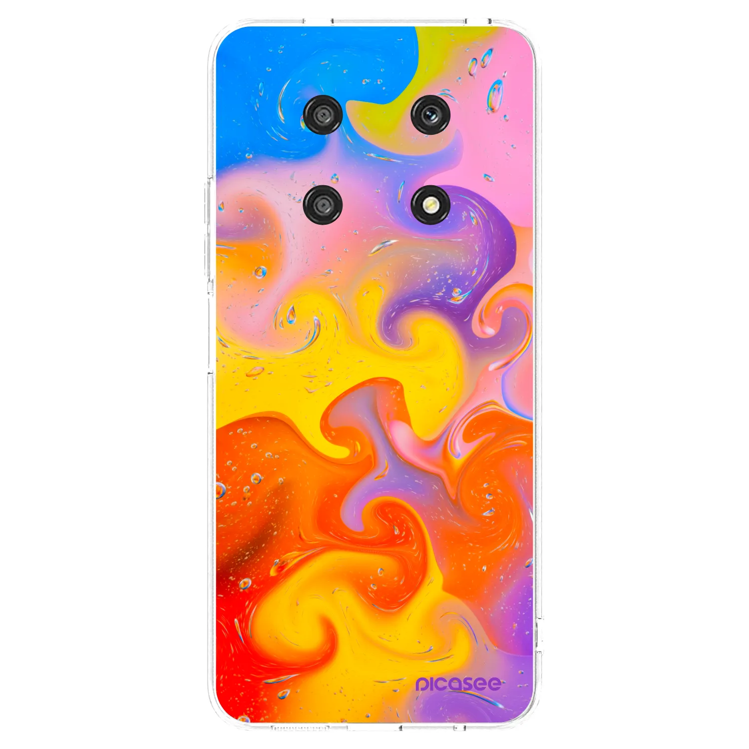Picasee átlátszó szilikon tok az alábbi mobiltelefonokra Honor Magic4 Lite 5G - Bubbles