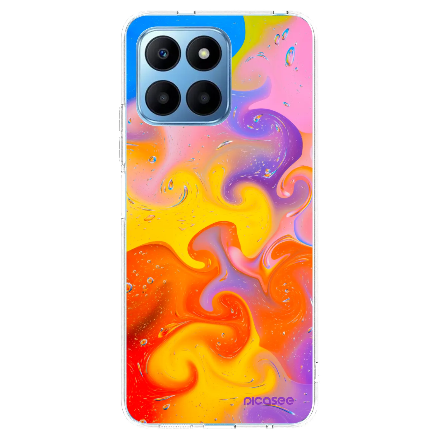 Picasee átlátszó szilikon tok az alábbi mobiltelefonokra Honor 70 Lite - Bubbles