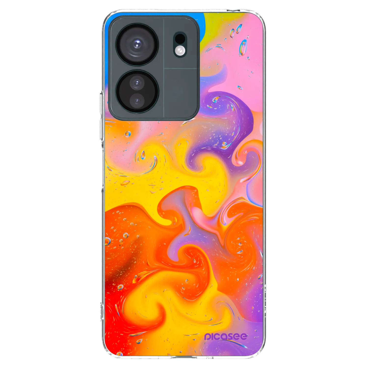 Picasee átlátszó szilikon tok az alábbi mobiltelefonokra Xiaomi Redmi 13C 4G - Bubbles
