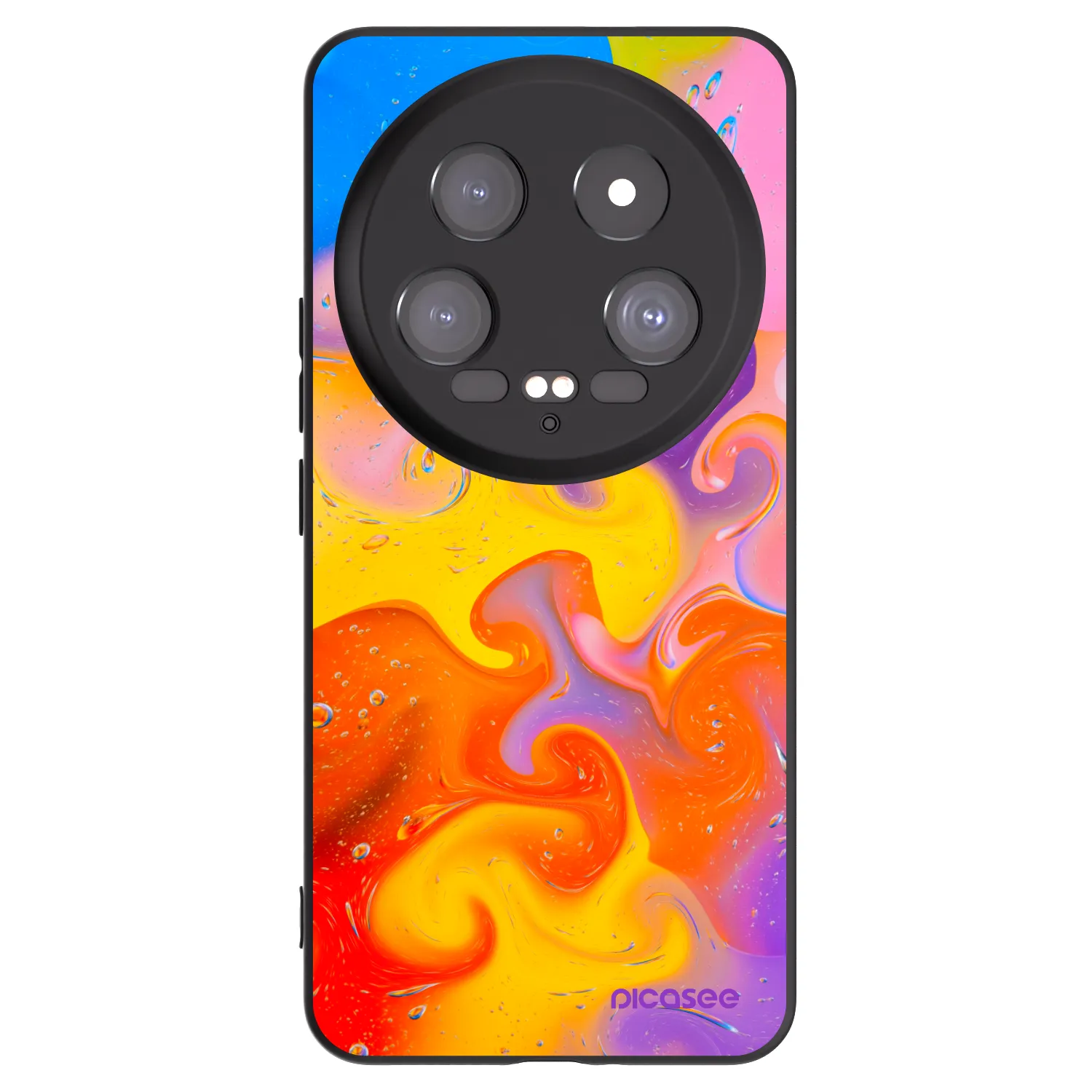 Picasee fekete szilikon tok az alábbi mobiltelefonokra Xiaomi 14 Ultra - Bubbles