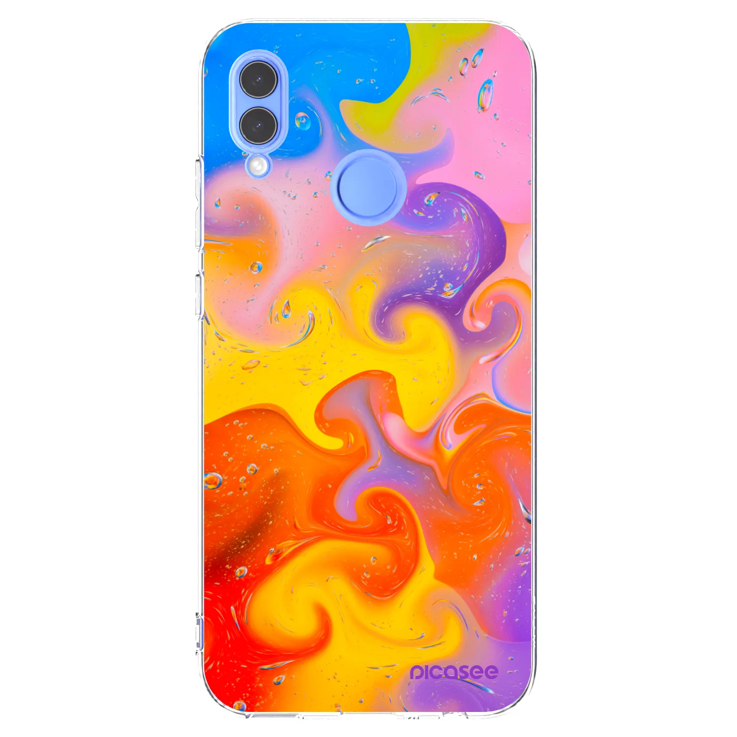 Picasee átlátszó szilikon tok az alábbi mobiltelefonokra Huawei P Smart 2019 - Bubbles