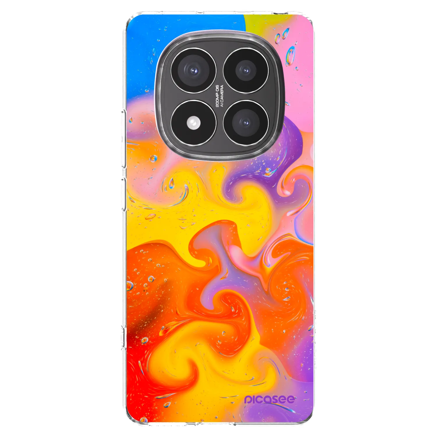 Picasee átlátszó szilikon tok az alábbi mobiltelefonokra Xiaomi Redmi Note 14 Pro+ 5G - Bubbles