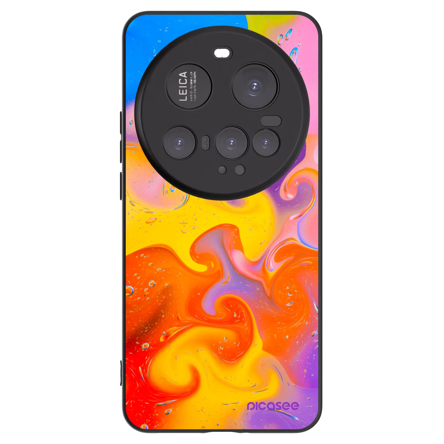 Picasee fekete szilikon tok az alábbi mobiltelefonokra Xiaomi 15 Ultra - Bubbles