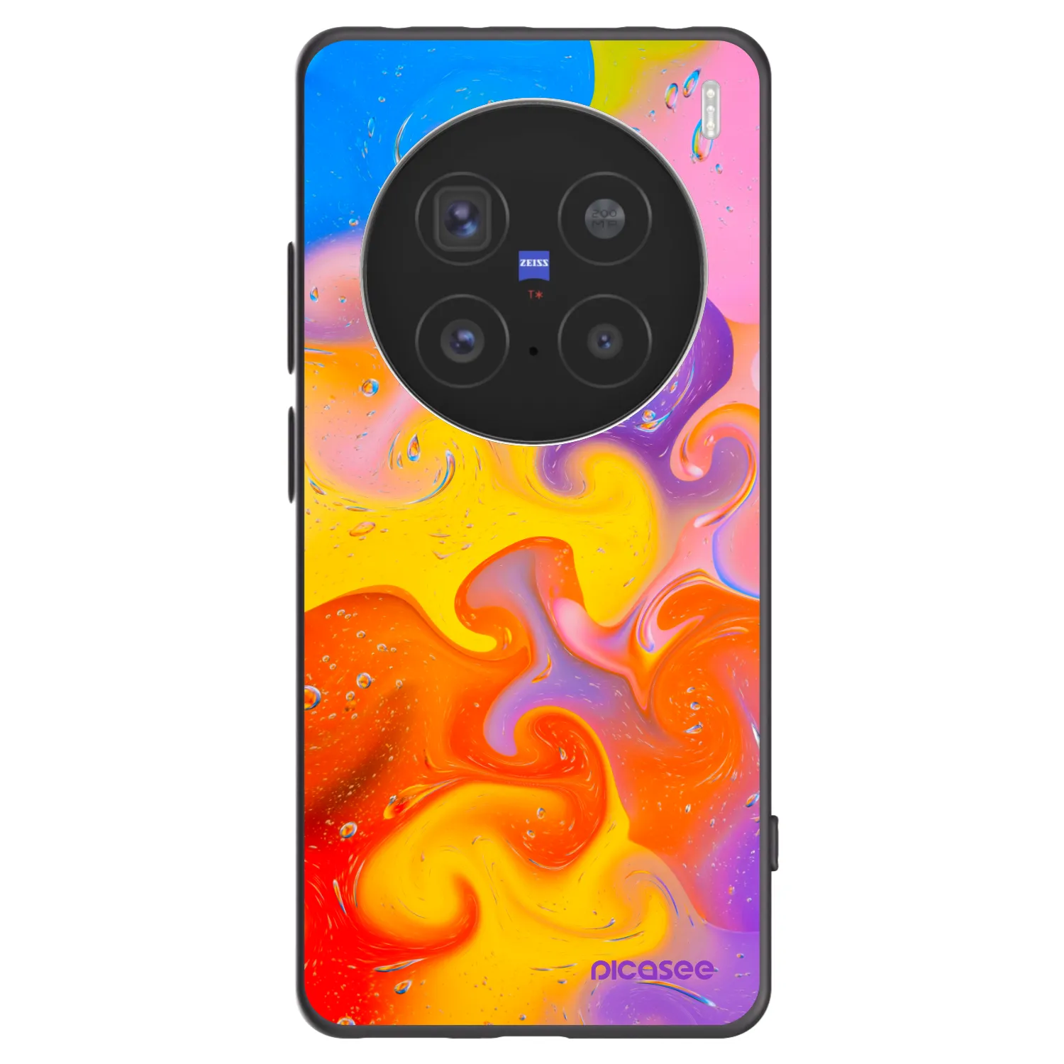 Picasee fekete szilikon tok az alábbi mobiltelefonokra Vivo X200 Pro - Bubbles